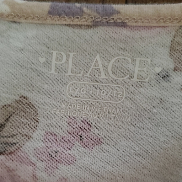 The Children's Place Girls Floral Long Sleeve Dress - Size L (10/12) - Picture 2 of 8